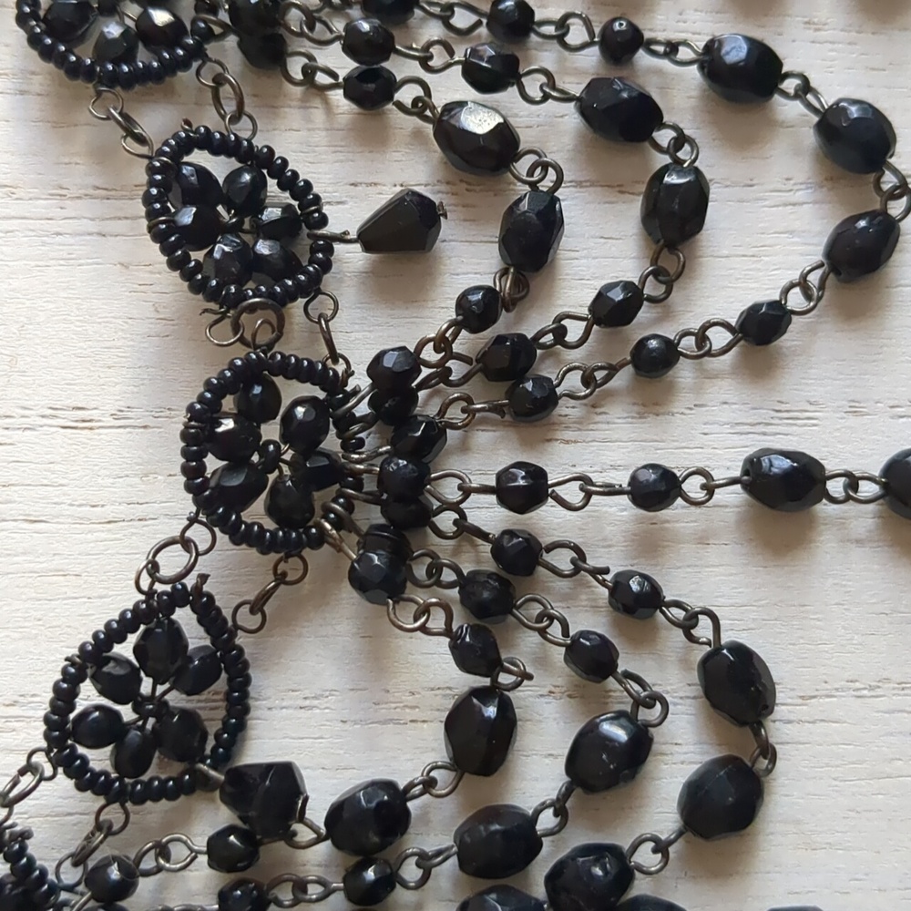 🖤Black Dramatic Crystal Choker - Picture 3 of 6